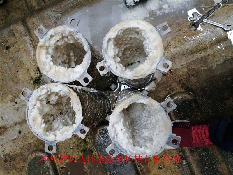 循环水吸垢机使用14天